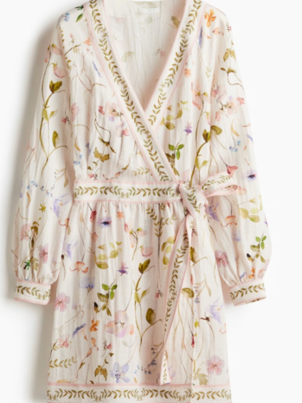 H&M Floral wrap dress